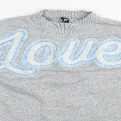 Divided by H&M Womens Grey Cotton Pullover Sweatshirt Size S Pullover - Love