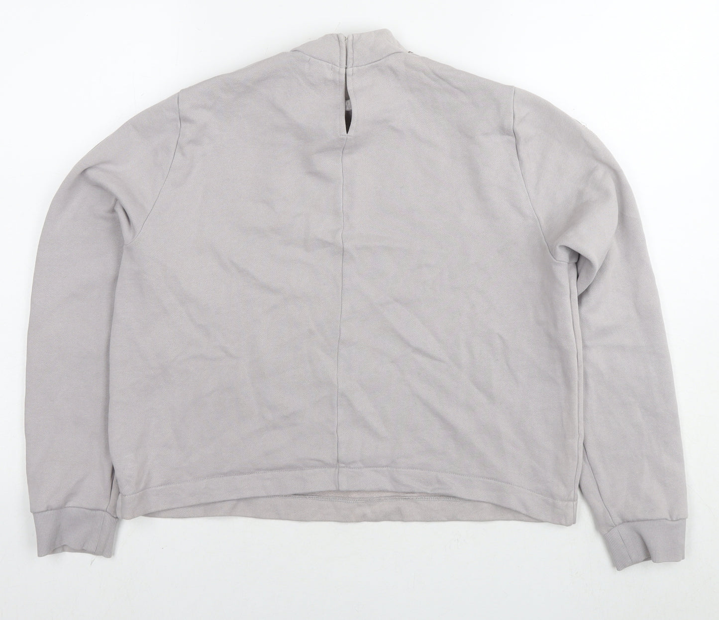 River Island Womens Grey Polyester Pullover Sweatshirt Size M Pullover - Jeweled Detail
