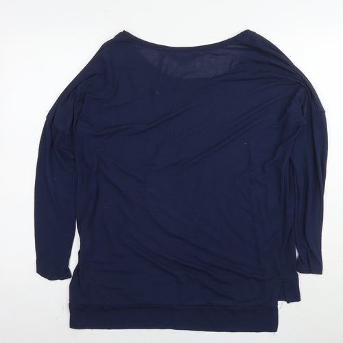 Dorothy Perkins Womens Blue Round Neck Polyester Pullover Jumper Size 12