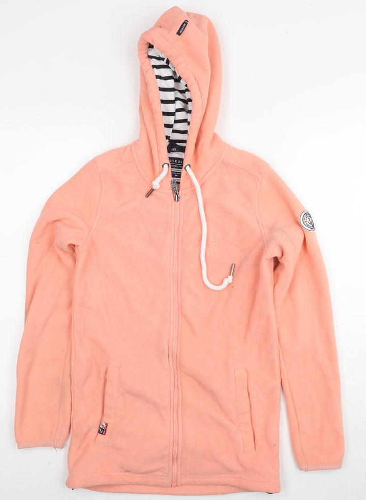 Voile Bleue Girls Beige Jacket Size S Zip
