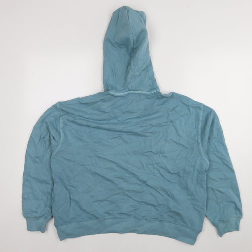 Marks and Spencer Mens Blue Polyester Pullover Hoodie Size M