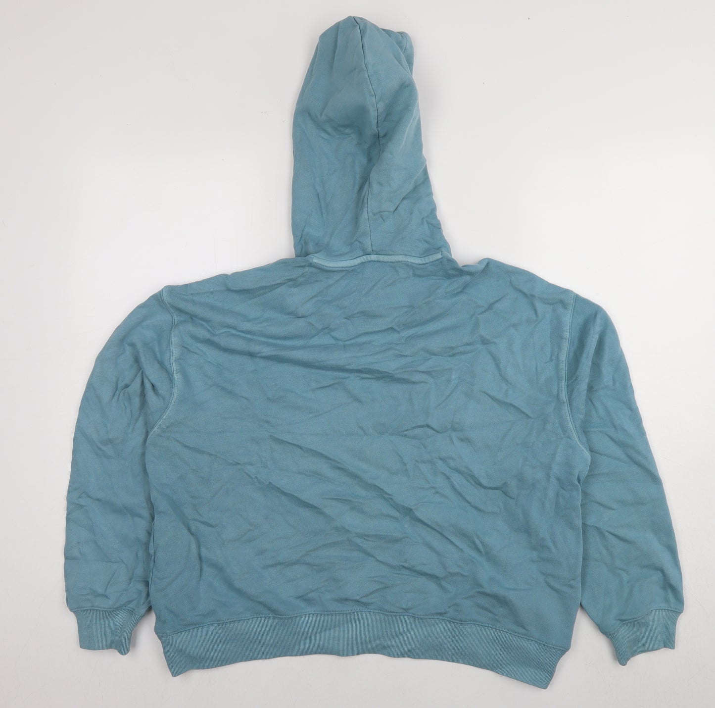 Marks and Spencer Mens Blue Polyester Pullover Hoodie Size M