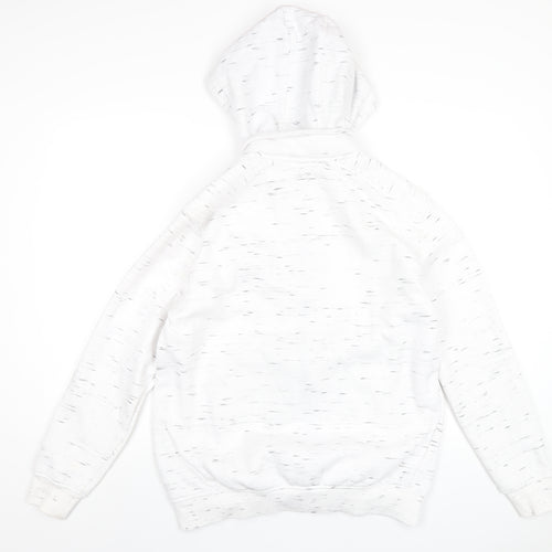 Connor Mens White Cotton Full Zip Hoodie Size M