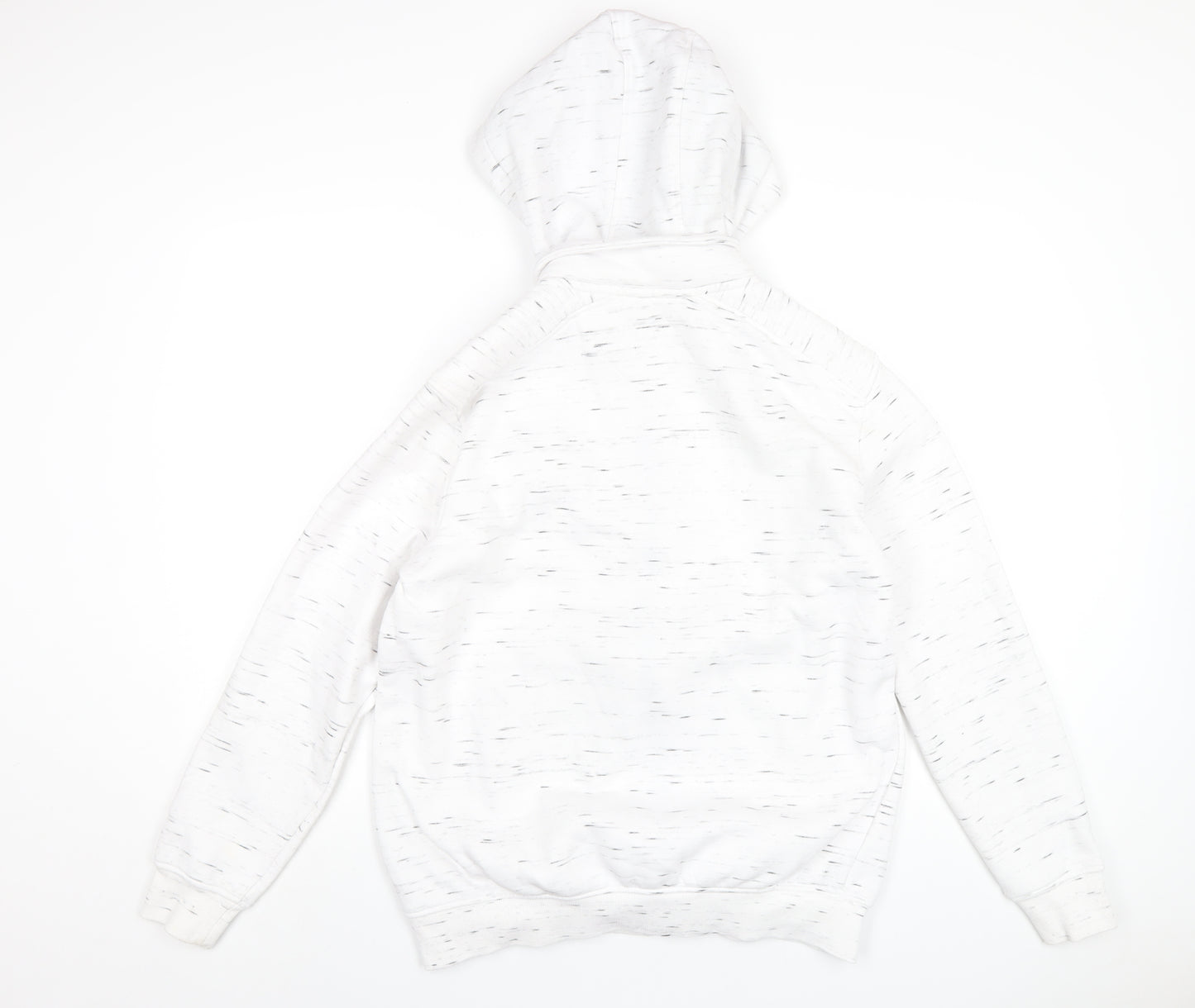 Connor Mens White Cotton Full Zip Hoodie Size M