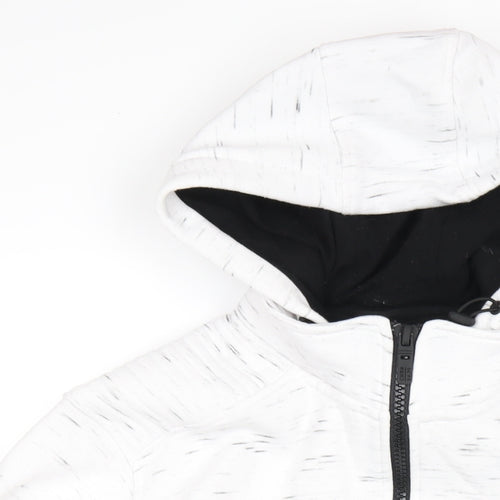 Connor Mens White Cotton Full Zip Hoodie Size M