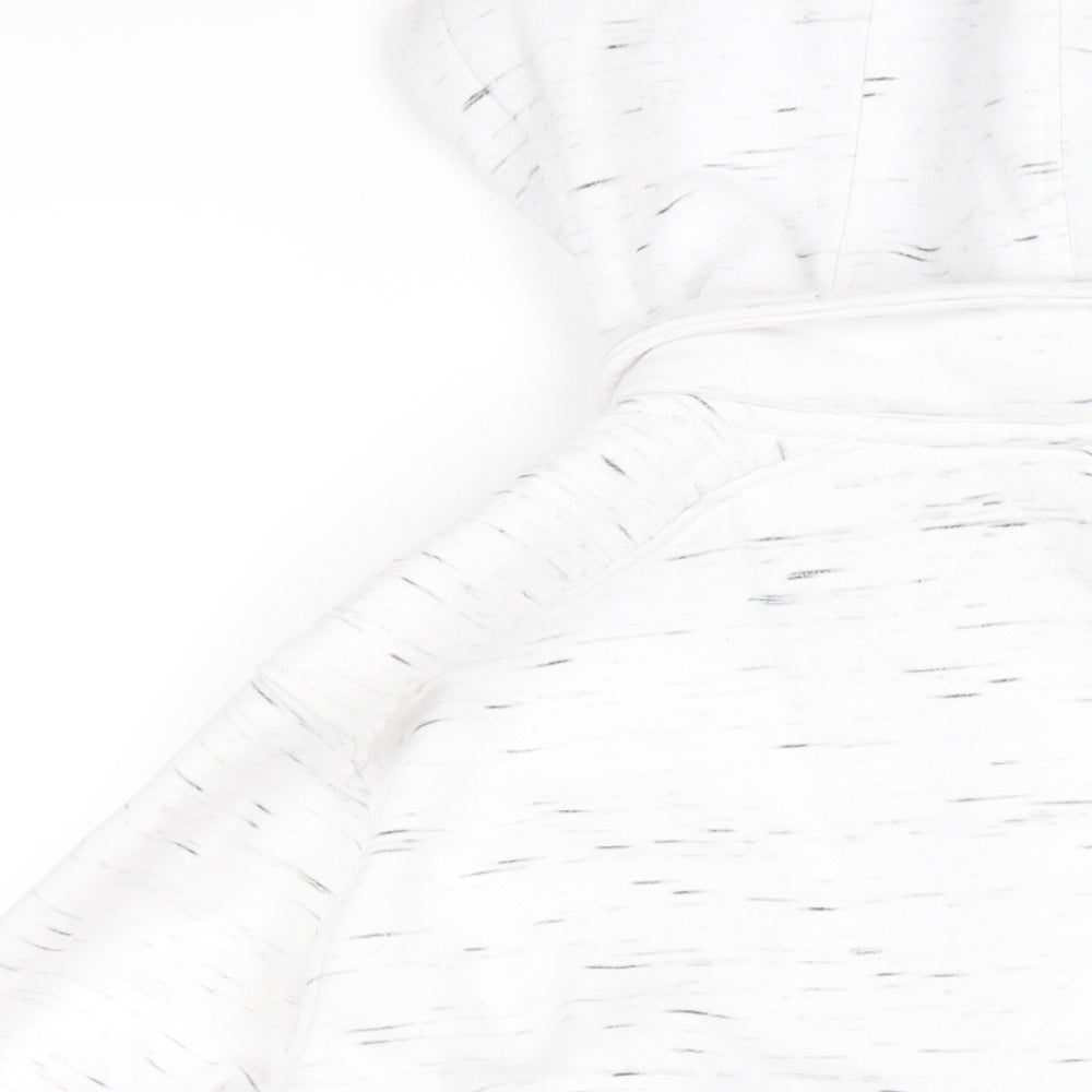 Connor Mens White Cotton Full Zip Hoodie Size M