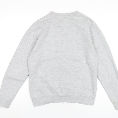 Han Womens Grey Cotton Pullover Sweatshirt Size S Pullover