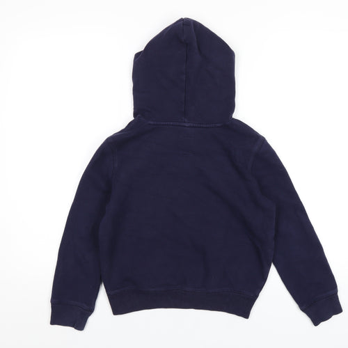 Gap Girls Blue Cotton Pullover Hoodie Size 10 Years Pullover
