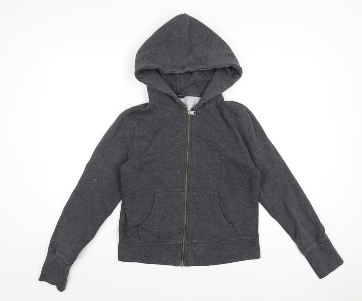Gap Womens Grey Cotton Full Zip Hoodie Size M Zip