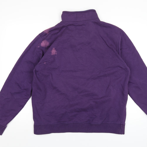 Crew Clothing Mens Purple Cotton Pullover Sweatshirt Size XL