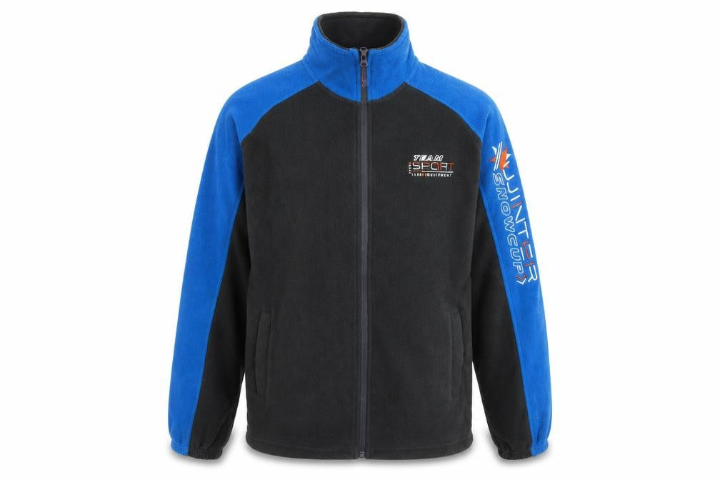 Front view of Atlas men’s grey jacket, size S, zip