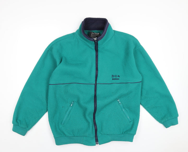 Nordic Fleece Mens Green Jacket Size L Zip
