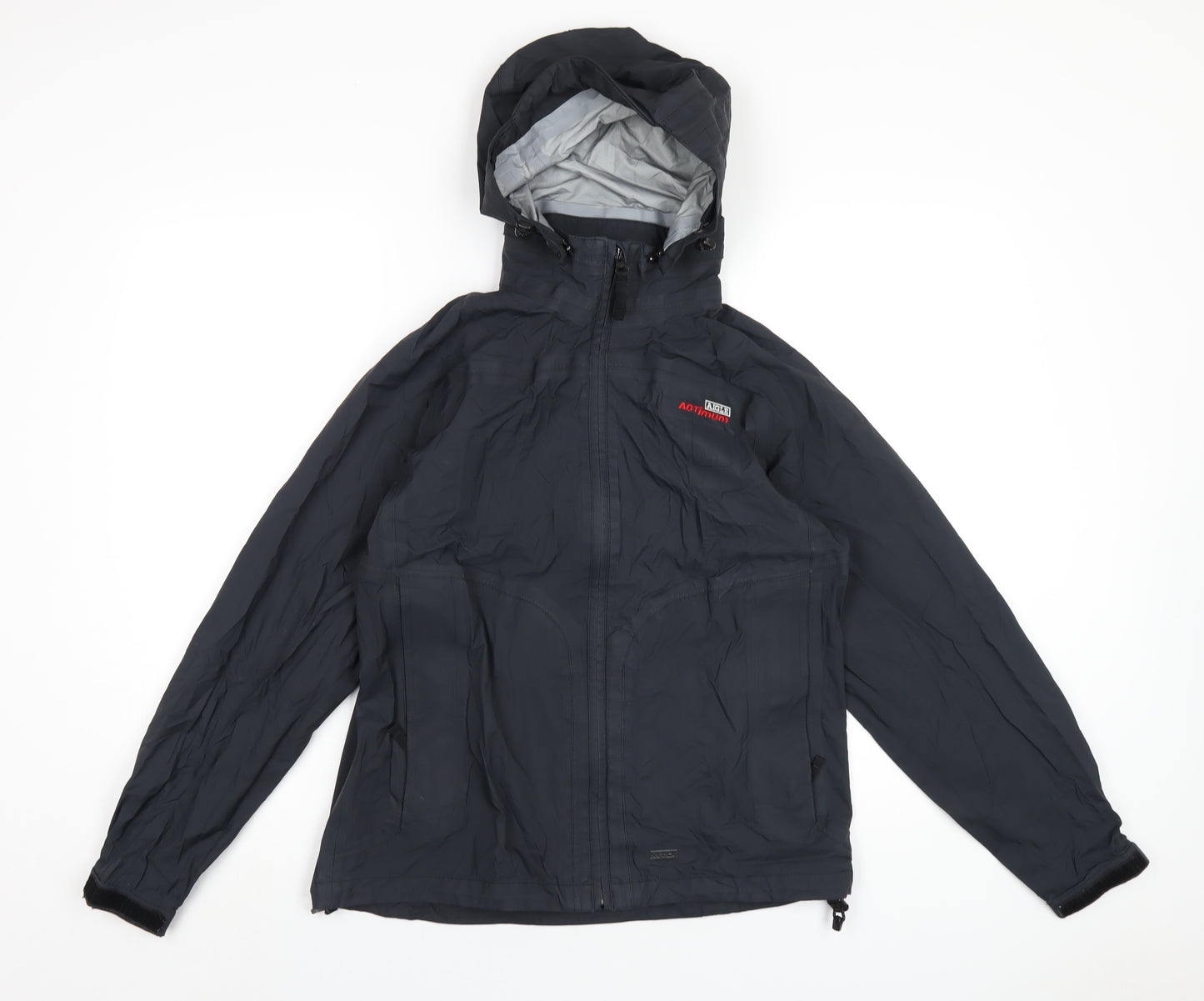 Aigle Womens Black Rain Coat Coat Size 10 Zip