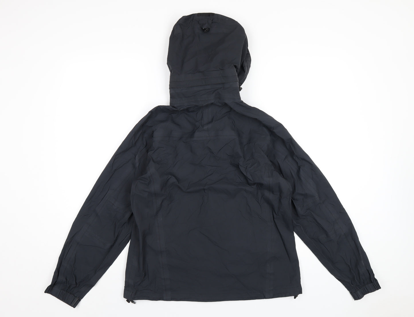 Aigle Womens Black Rain Coat Coat Size 10 Zip