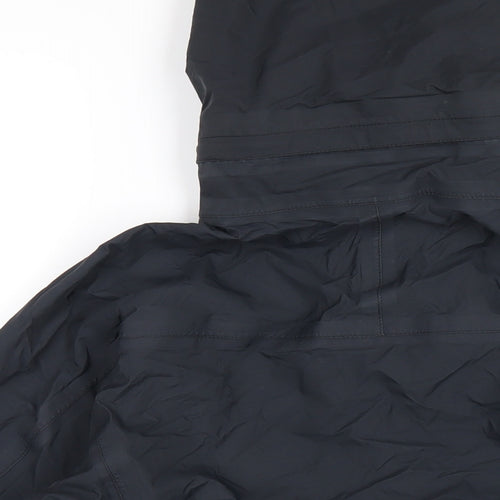 Aigle Womens Black Rain Coat Coat Size 10 Zip