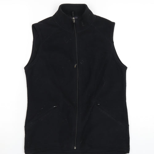 Marks and Spencer Womens Black Gilet Waistcoat Size 10 Zip