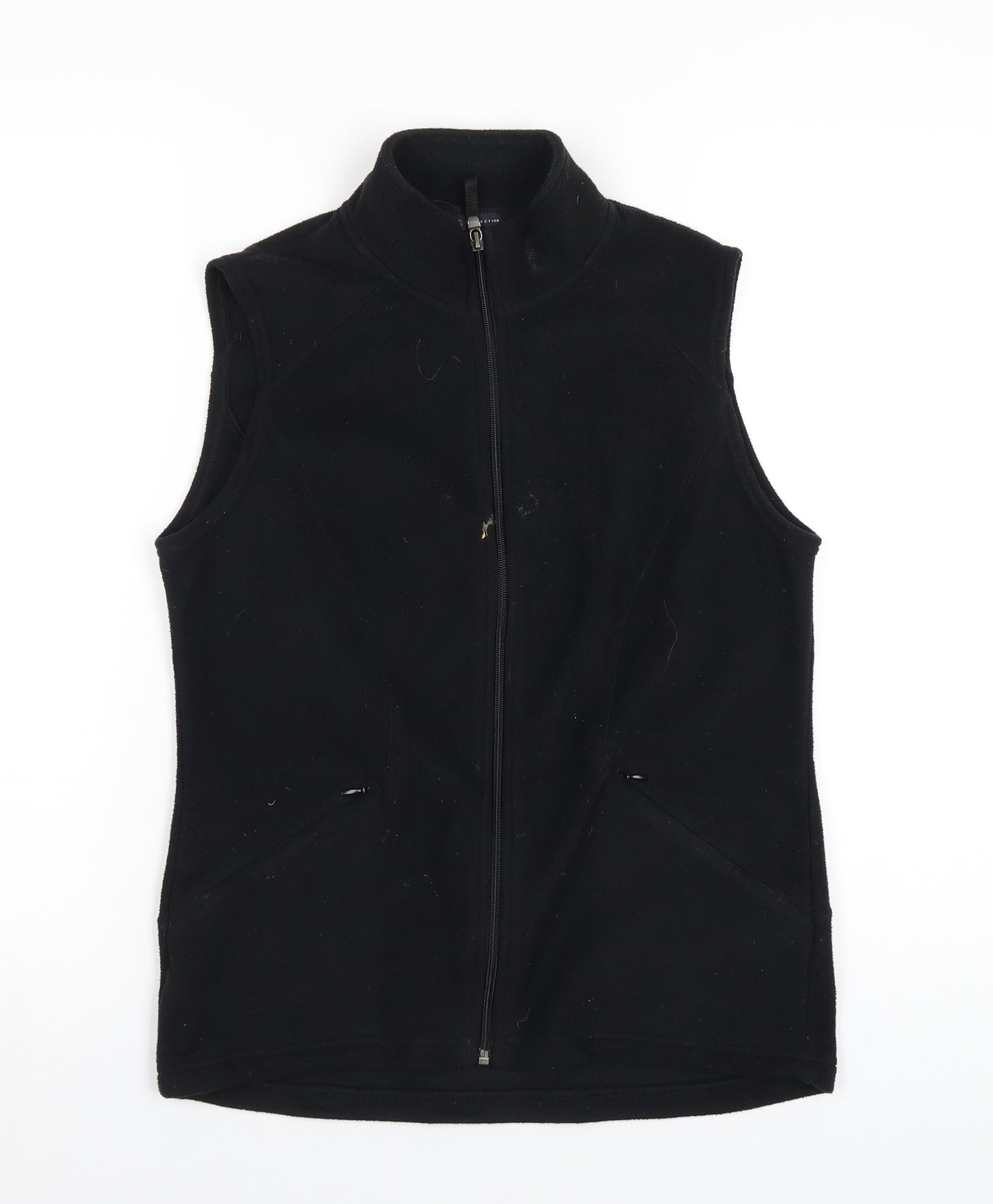 Marks and Spencer Womens Black Gilet Waistcoat Size 10 Zip
