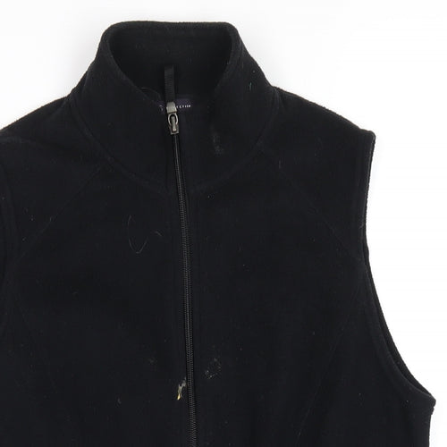 Marks and Spencer Womens Black Gilet Waistcoat Size 10 Zip