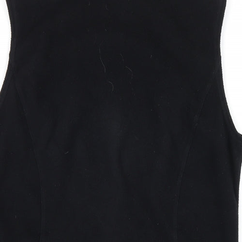 Marks and Spencer Womens Black Gilet Waistcoat Size 10 Zip