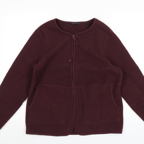 Marks and Spencer Womens Purple Jacket Size M Zip