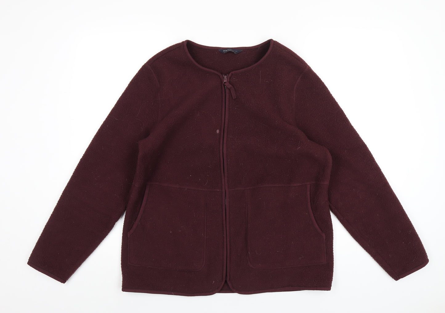 Marks and Spencer Womens Purple Jacket Size M Zip