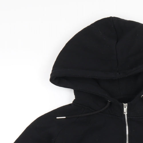 Boohoo Mens Black Cotton Pullover Hoodie Size M