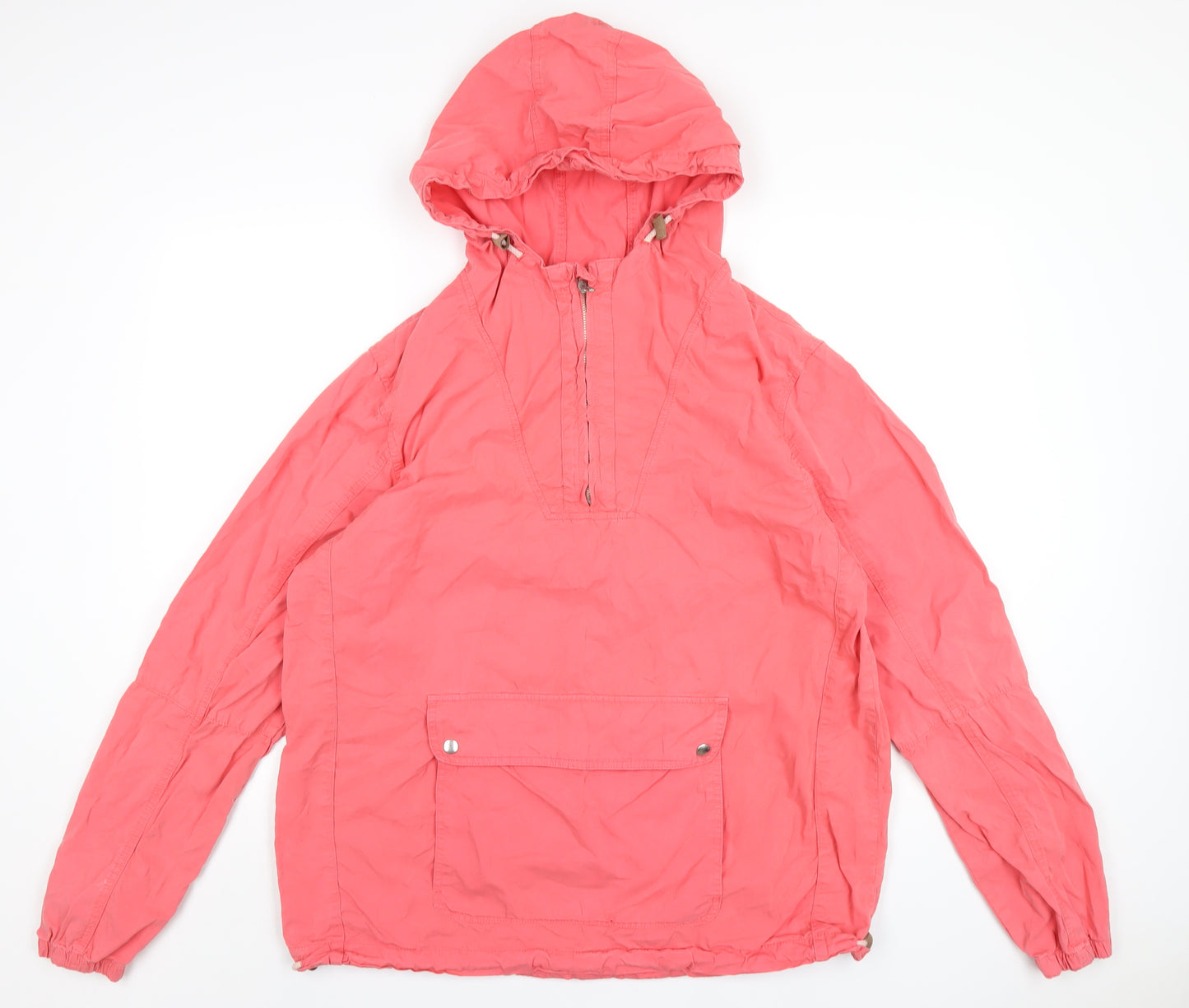 River Island Womens Pink Rain Coat Coat Size L Zip