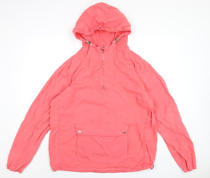 River Island Womens Pink Rain Coat Coat Size L Zip
