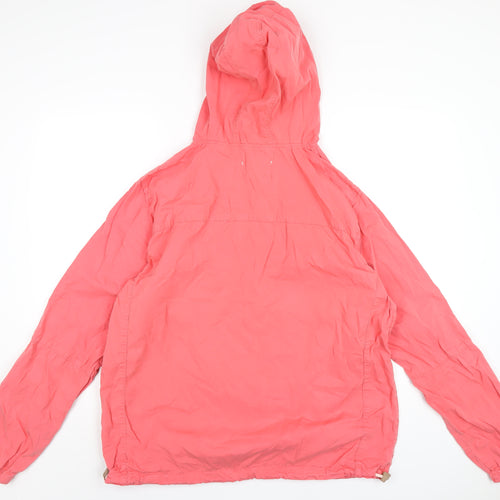 River Island Womens Pink Rain Coat Coat Size L Zip