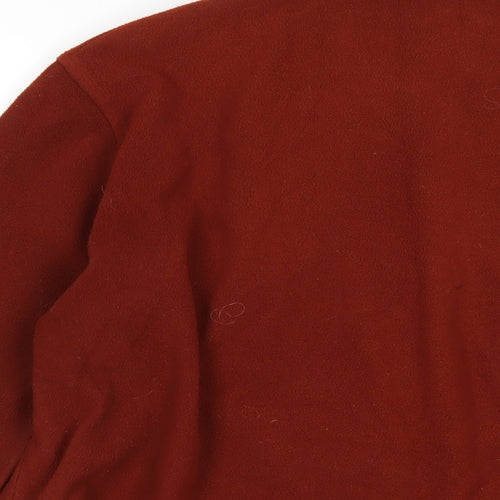 Marks and Spencer Womens Brown Polyester Basic Button-Up Size 18 Collared