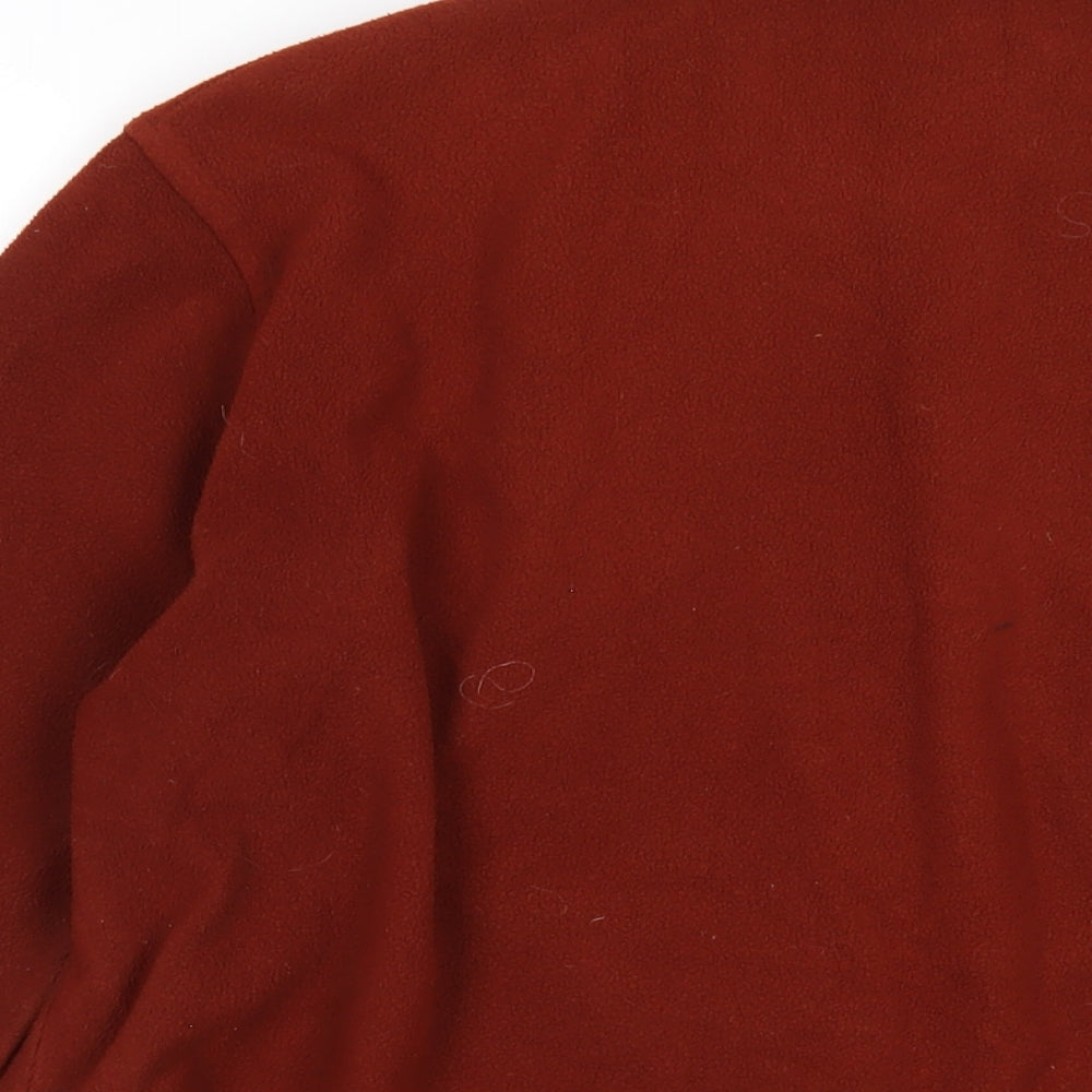 Marks and Spencer Womens Brown Polyester Basic Button-Up Size 18 Collared
