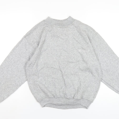 Aribas Boys Grey Polyester Pullover Sweatshirt Size 12 Years Pullover