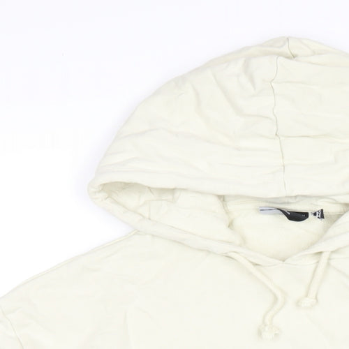 ASOS Womens Ivory Cotton Pullover Hoodie Size M Pullover