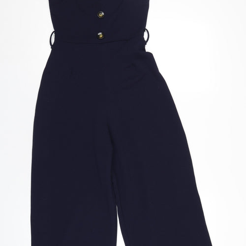 Quiz Womens Blue Polyester Jumpsuit One-Piece Size 6 L24 in Pullover