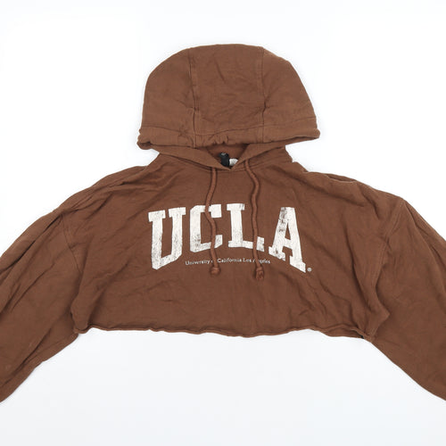 UCLA Womens Brown Cotton Pullover Hoodie Size S Pullover - University Of California Los Angeles