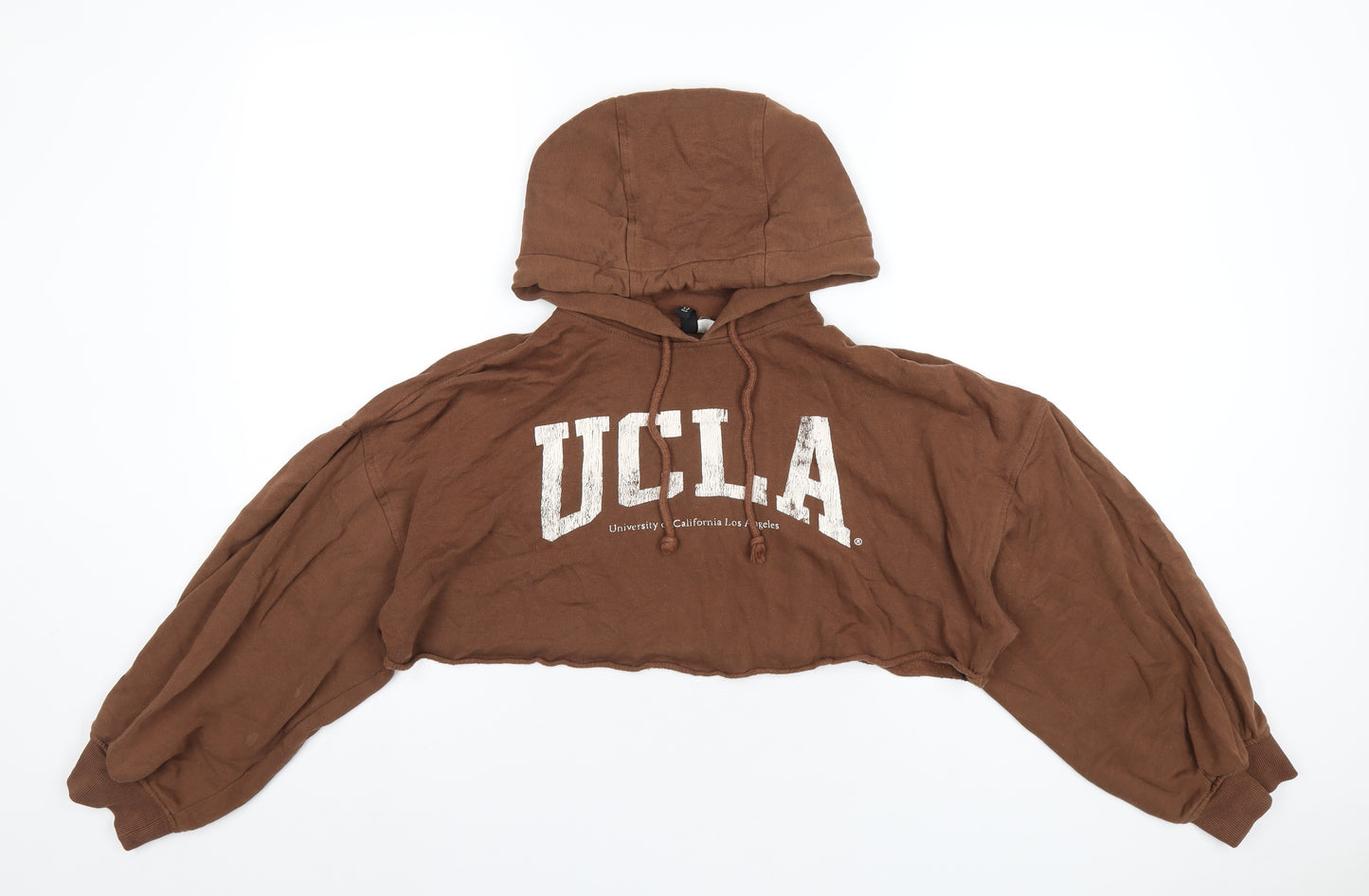 UCLA Womens Brown Cotton Pullover Hoodie Size S Pullover - University Of California Los Angeles