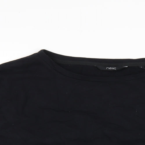 NEXT Womens Black Cotton Pullover Sweatshirt Size S Pullover - Sequin