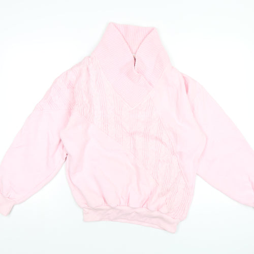 Lady Foot Locker Womens Pink Polyester Pullover Sweatshirt Size M Pullover