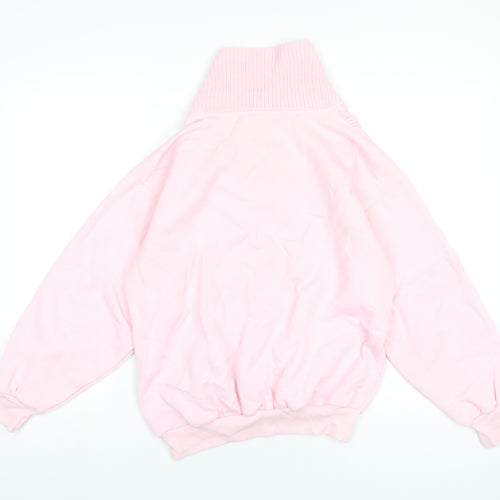 Lady Foot Locker Womens Pink Polyester Pullover Sweatshirt Size M Pullover
