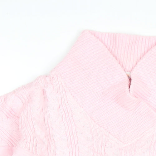 Lady Foot Locker Womens Pink Polyester Pullover Sweatshirt Size M Pullover