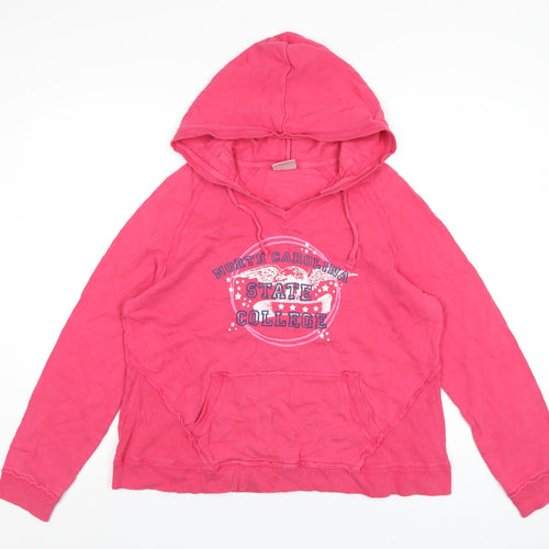 NEXT Womens Purple Cotton Pullover Hoodie Size 14 Pullover