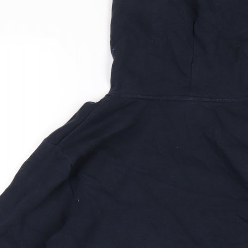 H&M Boys Blue Cotton Pullover Hoodie Size 12-13 Years Pullover - Reversible Sequins
