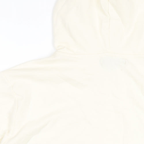 Avenue Mens Ivory Cotton Pullover Hoodie Size L