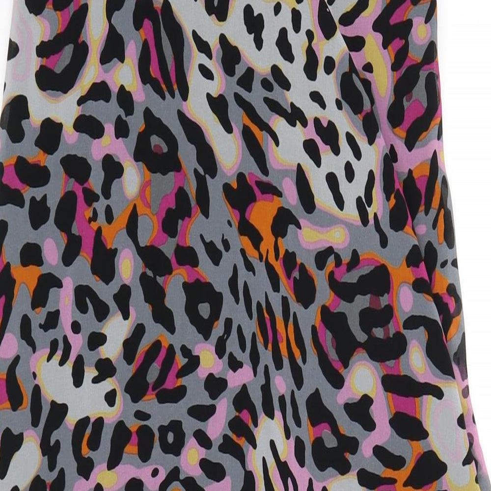 Per Una Womens Multicoloured Animal Print Polyester Maxi Size 10 Sweetheart Zip