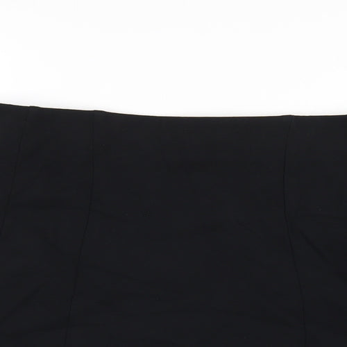 Marks and Spencer Womens Black Viscose A-Line Skirt Size 16