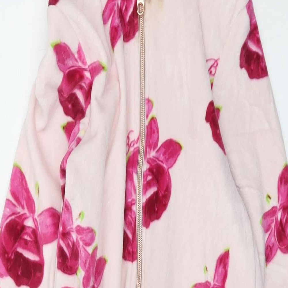 Ted Baker Girls Pink Geometric Polyester Kimono One Piece Size 8-9 Years Zip