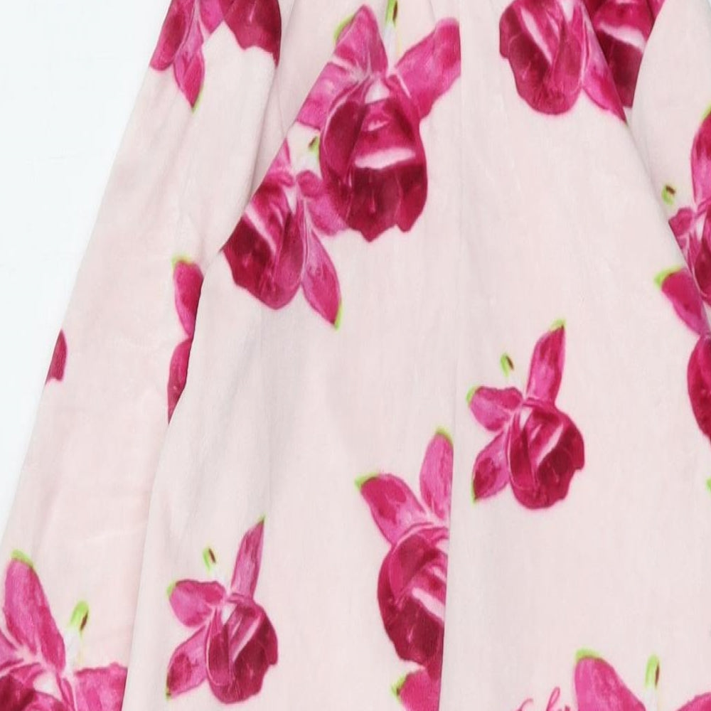Ted Baker Girls Pink Geometric Polyester Kimono One Piece Size 8-9 Years Zip