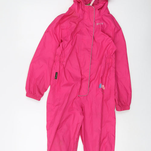 Gelert Girls Orange Jacket Snowsuit Size 5-6 Years Zip