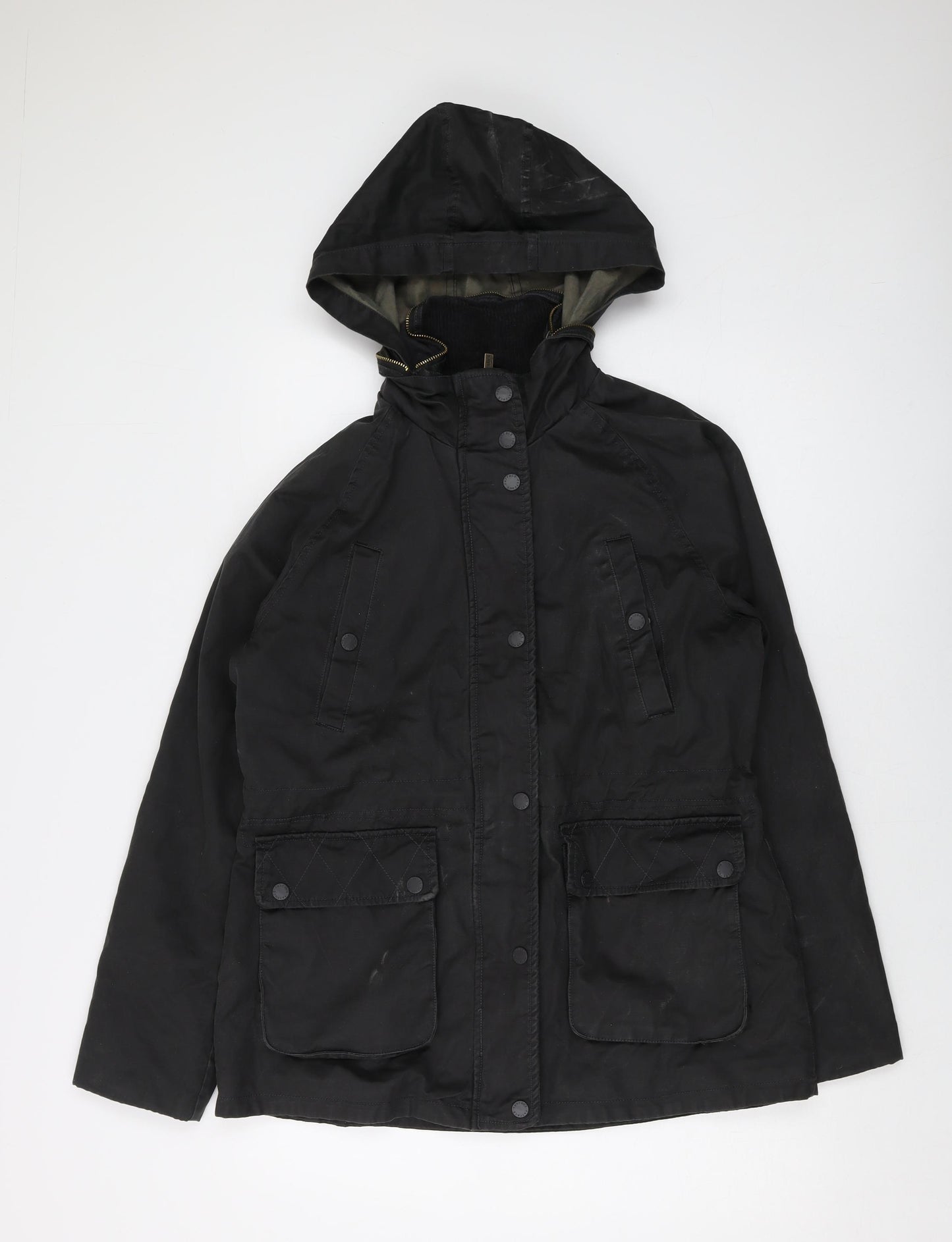 Fat Face Womens Grey Jacket Size 14 Zip