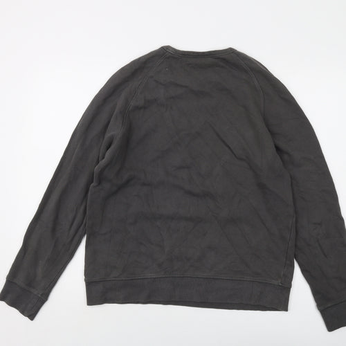 H&M Mens Grey Cotton Pullover Sweatshirt Size M